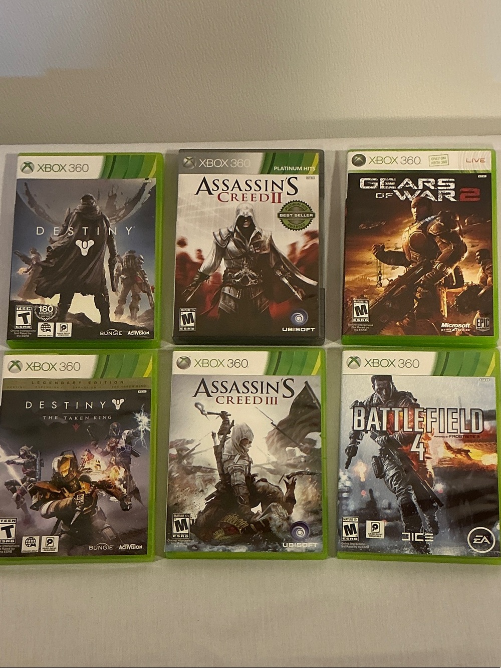XBOX 360. 6 GAME BUNDLE. $10 Variety of Games